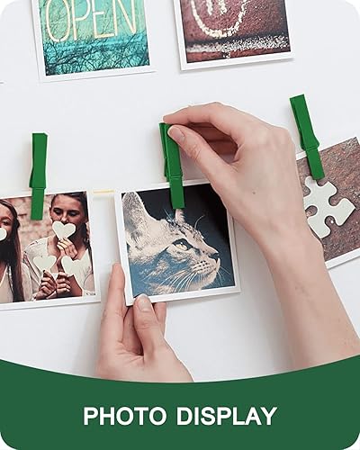 Vista 76 de Alfileres de ropa de madera para manualidades, pinzas de cierre de agarre fuerte, clips de ropa de madera de abedul, pinzas de ropa para colgar