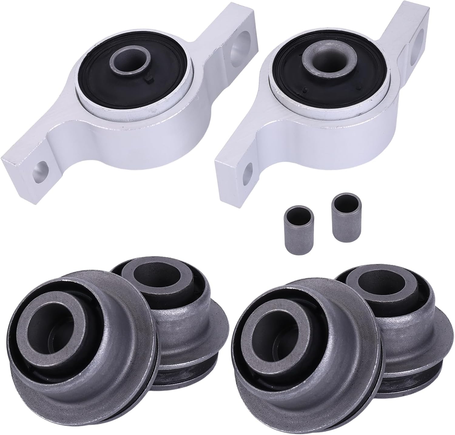 Front Lower Control Arm Bushings W/Bracket for LEXUS IS250 IS350 GS350 GS450 GS450H Left & Right Control Arm Suspension Bushing Kit Replace 48075-30020 48076-30020 48076-30030 48076-0N010 48620-30290