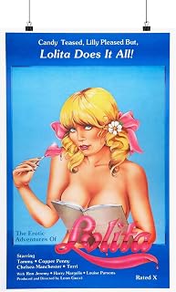 THE EROTIC ADVENTURES OF LOLITA 1982 - Paper Movie Poster