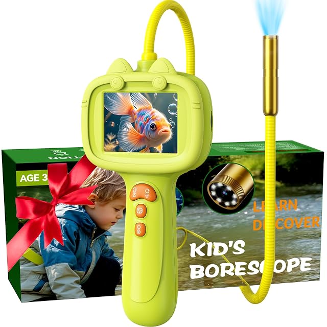 Daxiongmao Borescope Camera with Light for Kids STEM Science Educational Toy for 3 4 5 6 7 8