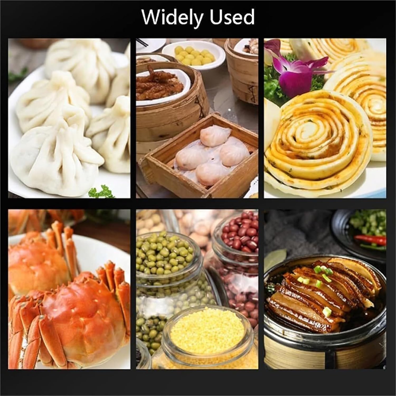 4-Hole Food Steamer, Commercial Steamed Bun Oven, Food Warmer, Stainless Steel Steamed Bun Machine,for Restaurant/Store/Home