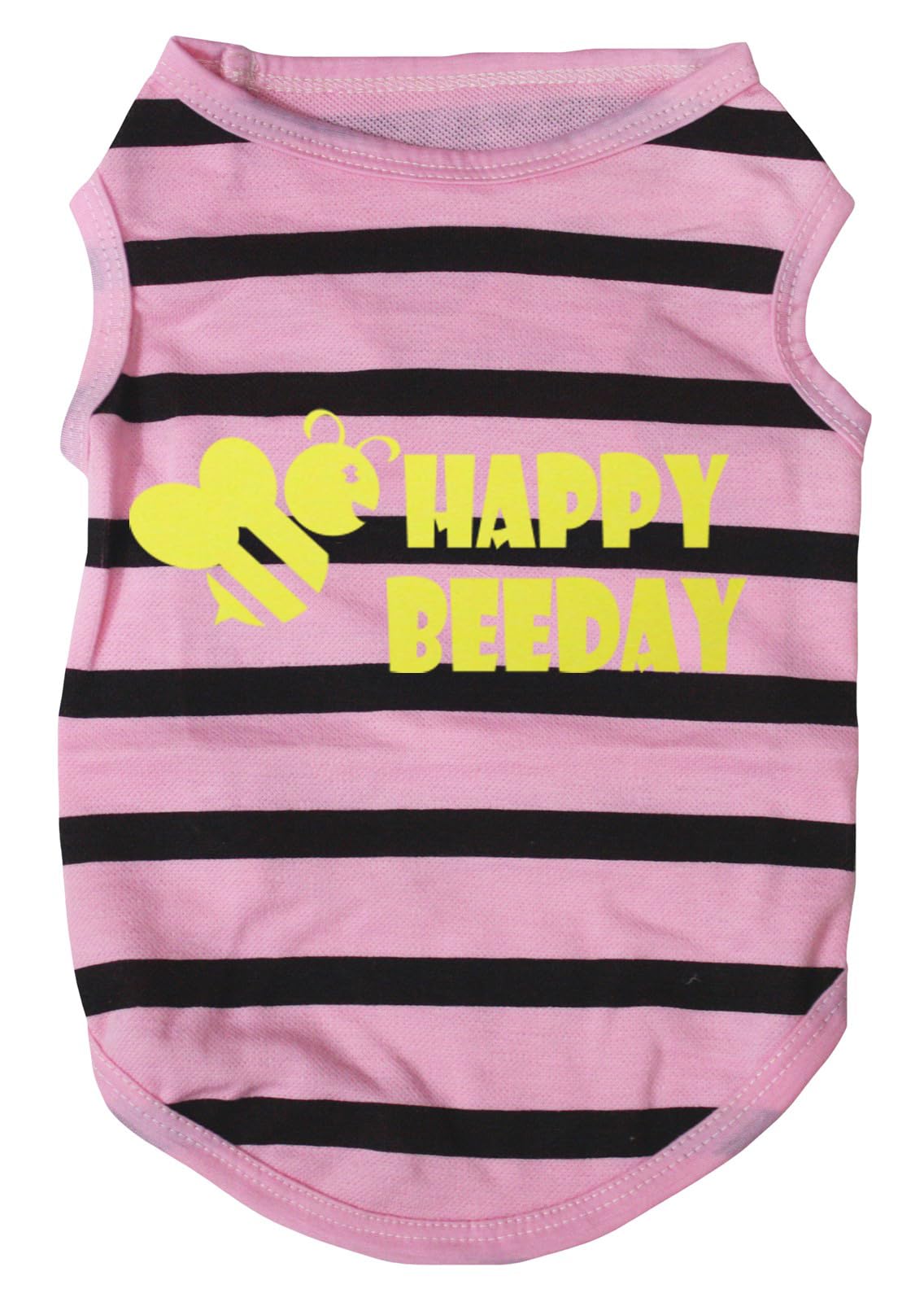 Chemise pour chien motif rayures rose et noir style moderne