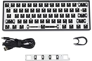 YMDK GH60 GK61 RGB Hot Swap Independent Driver Tyce-C ANSI Mechanical Keyboard DIY Kit