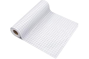 JandJPackaging Blue Contact Transfer Tape for Vinyl - 12" x 50 FT with Alignment Grid