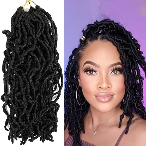8 Packs Short Faux Locs Crochet Hair 120 Strands 12Inch