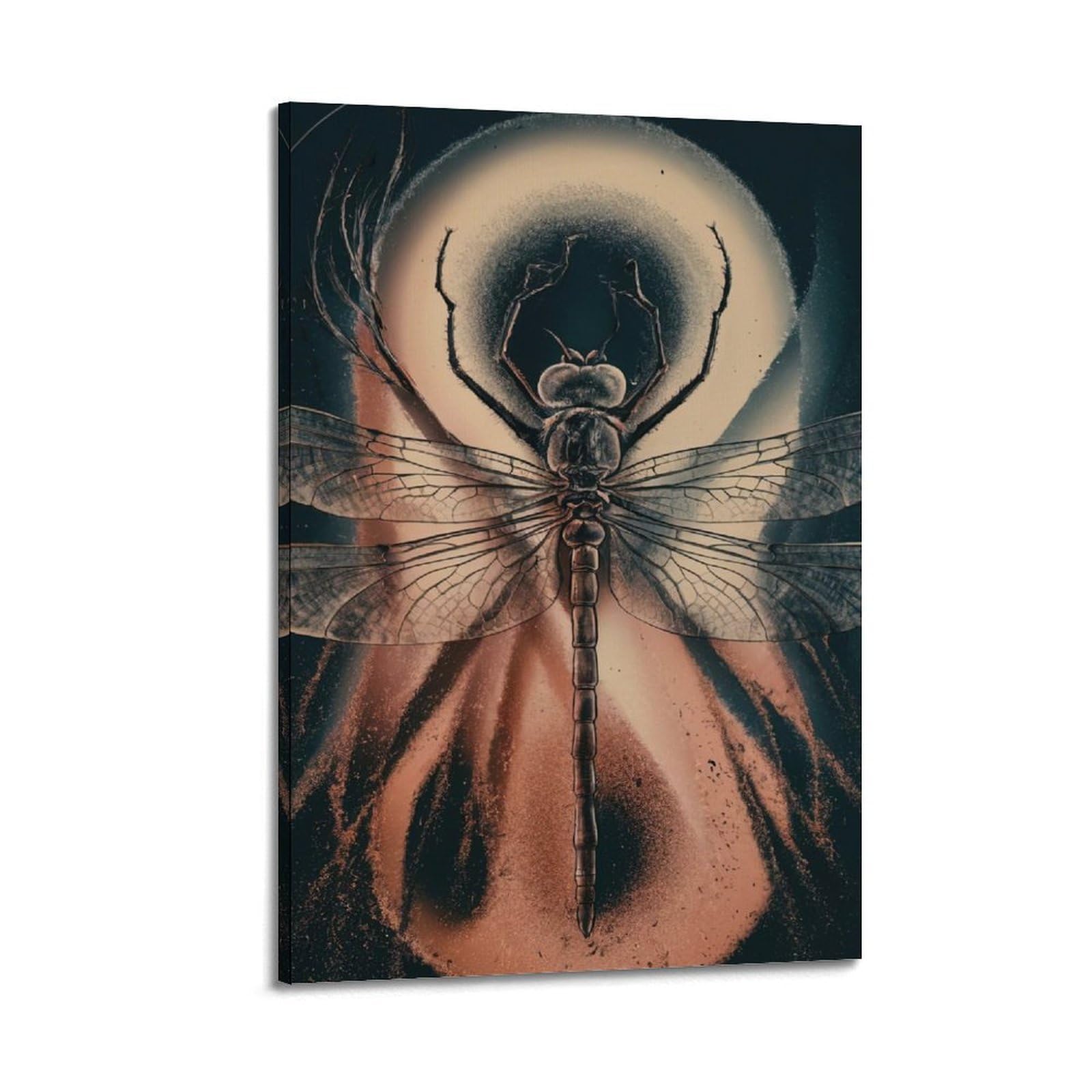 WZKTCL Animal Artwork Poster Flying Dragonfly Poster Decorative Painting Canvas Wall Posters And Art Picture Print Modern Family Bedroom Decor Posters 20x30inch(50x75cm)