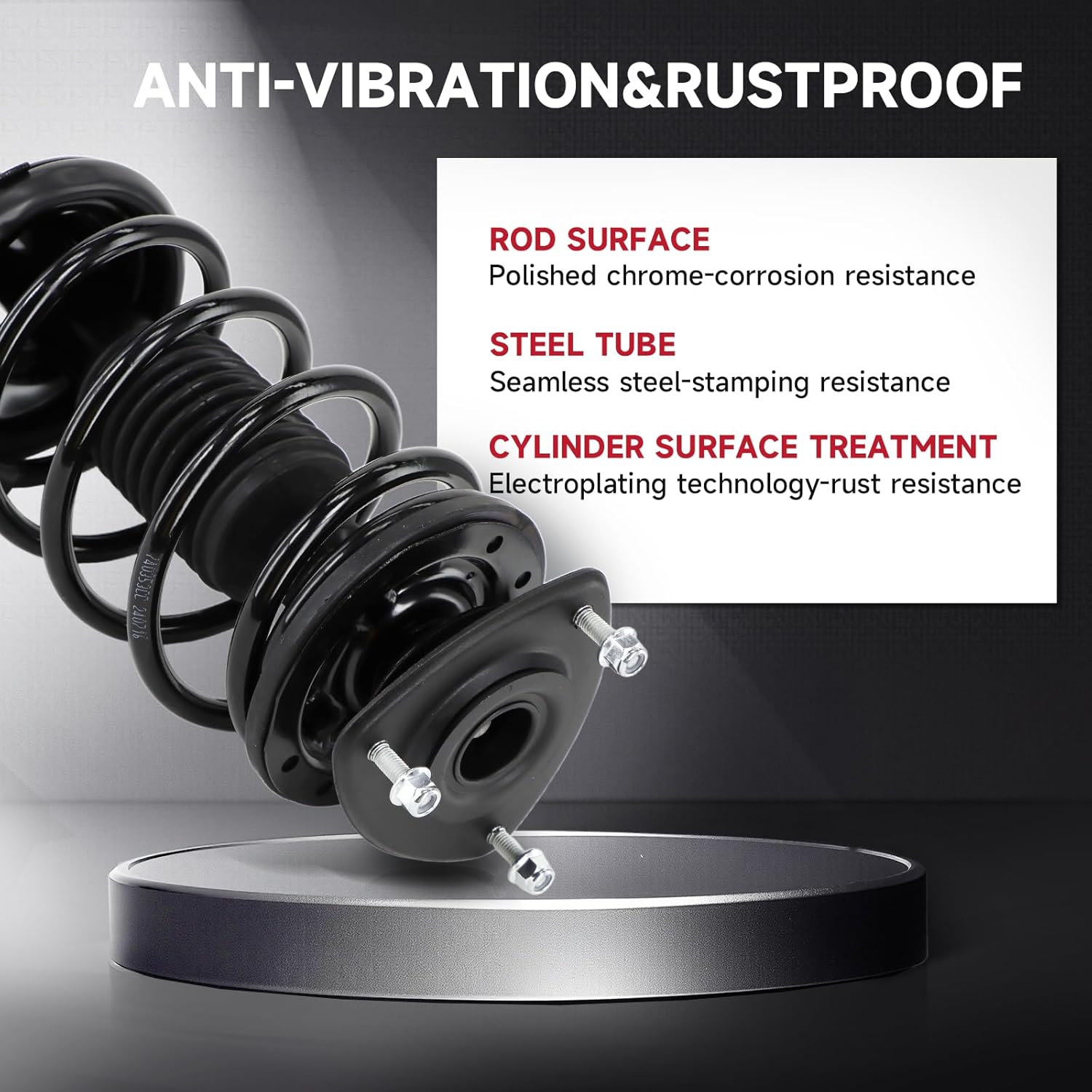 VibeUp Rear Quick Struts for Mini Cooper 2002 2003 2004 2005 2006 2007 2008 Rear Shocks Complete Struts Assembly with Coil Spring Replace 171112L 171112R (Set of 2)