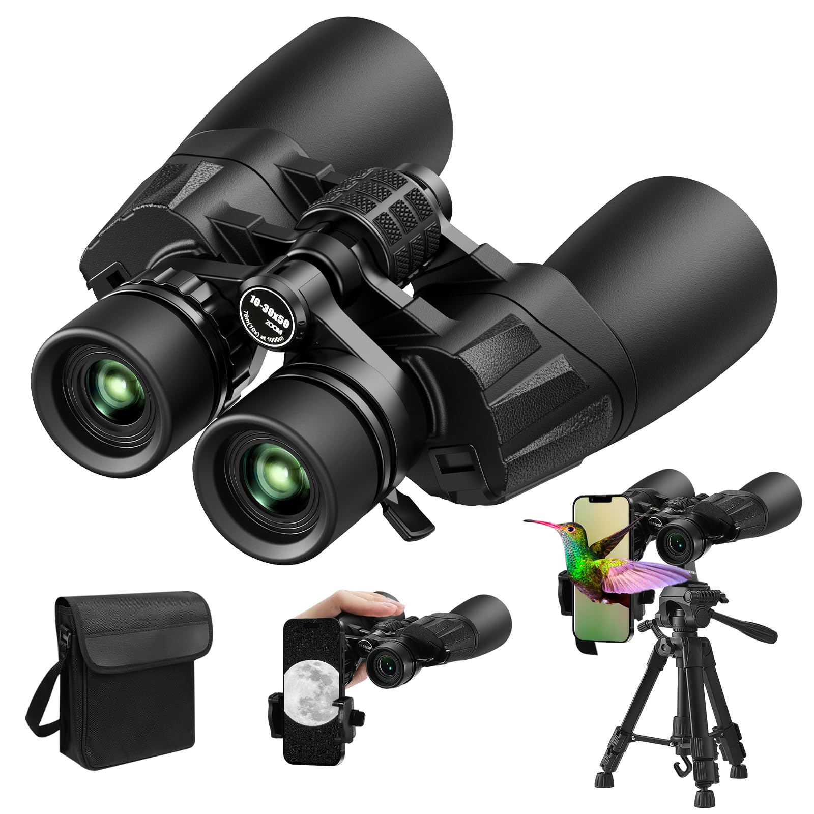 Spy Camera 12x50 HD Full Size Binoculars For Adults With