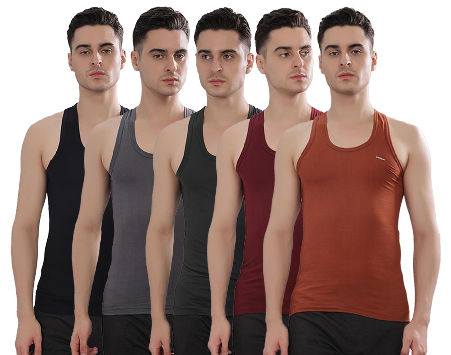 dollar bigboss Men's Solid Regular Fit Vest-picture-25