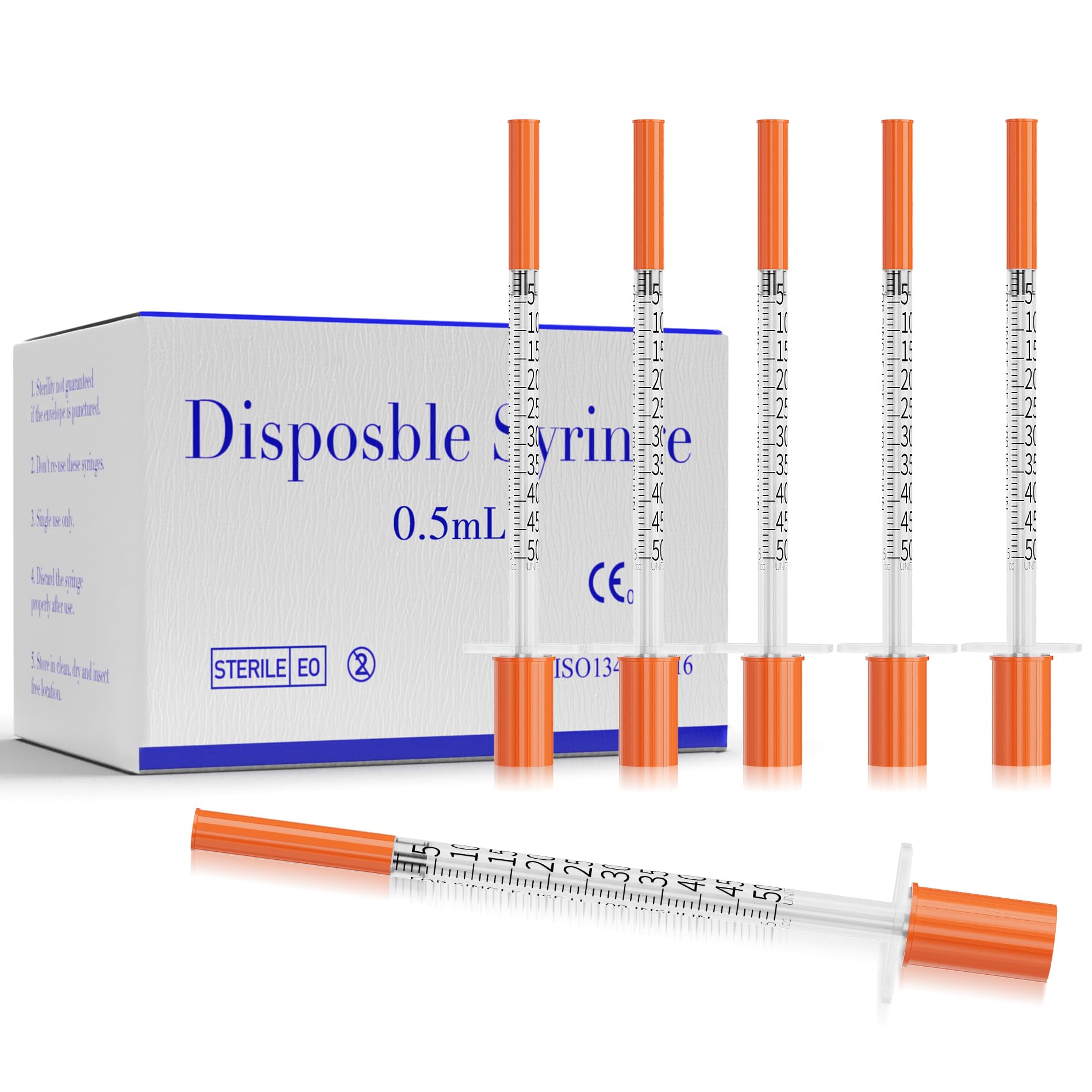 U-100 Syringes 1ml 31G 5/16 Inch 8mm Disposable Lab Syringe, 100 Pack — Amazon image 15