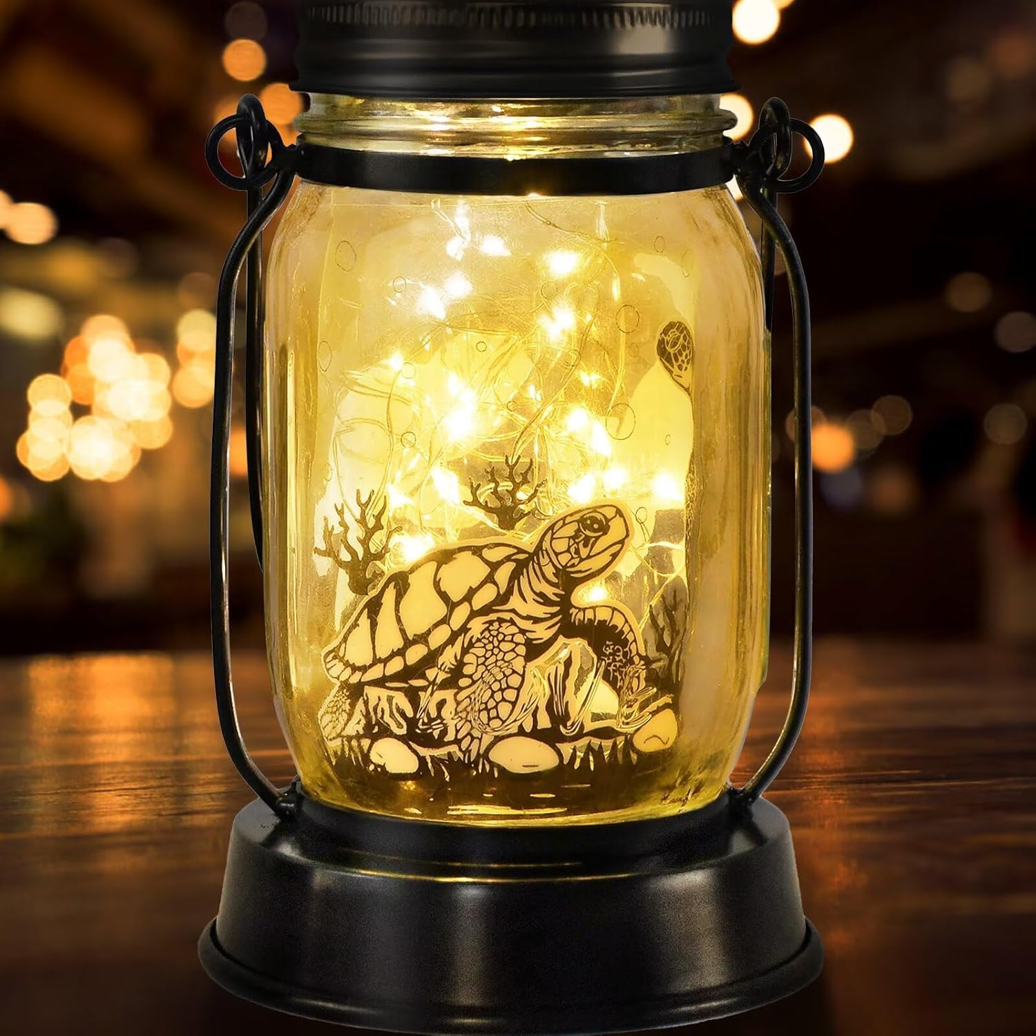 Sea Turtle Gifts for Women/Men Turtle Lovers Solar Lantern Mom Birthday, Mothers Day, Christmas Gifts, Solar Garden Decoration Outside for Yard, Patio,Backyard,Porch - Image 9
