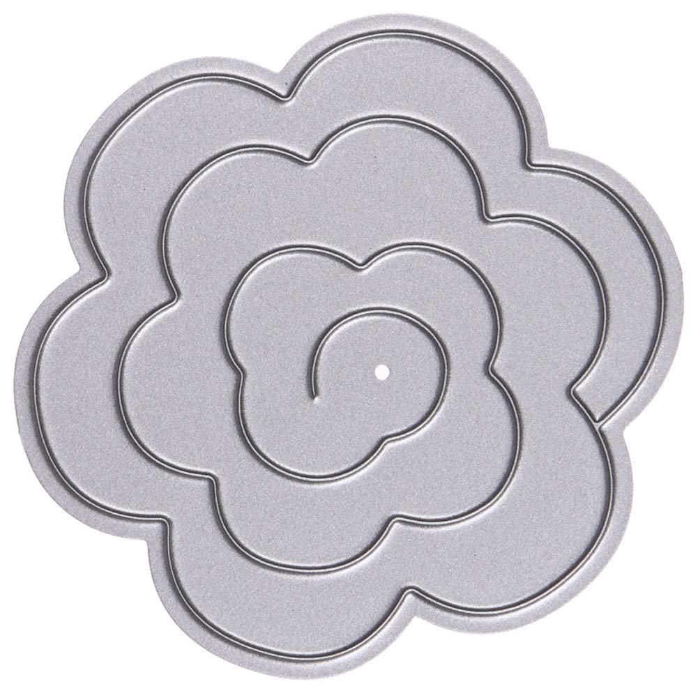 Lankater Light Rose Flower Dies Cuts Metal Carbon Steel Diy Scrapbooking Embossing Craft Paper Card Cutting Stencil