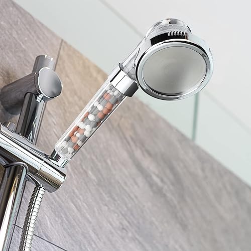 Miniatura 2 de Bola de piedra mineral de anión de repuesto, cuentas de piedra mineral de agua purificadora, bola de cuentas de piedra de filtración para cabezal de