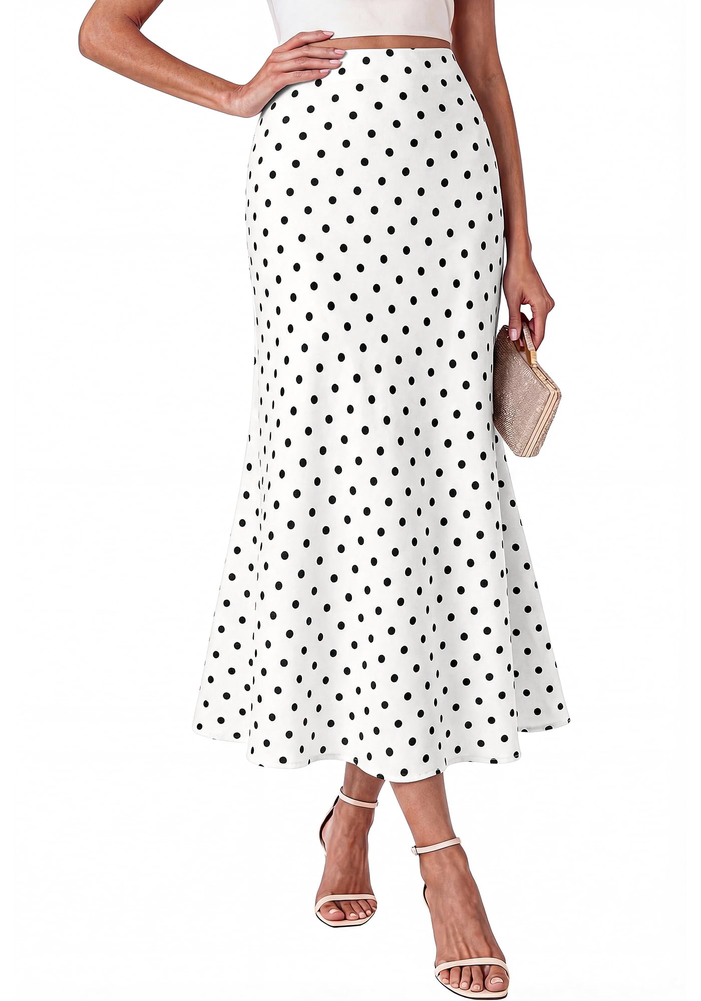 BTFBM Maxi Skirts for Women 2026 Summer Spring Lightweight A Line High Waisted Wedding Guest Party Silk Long