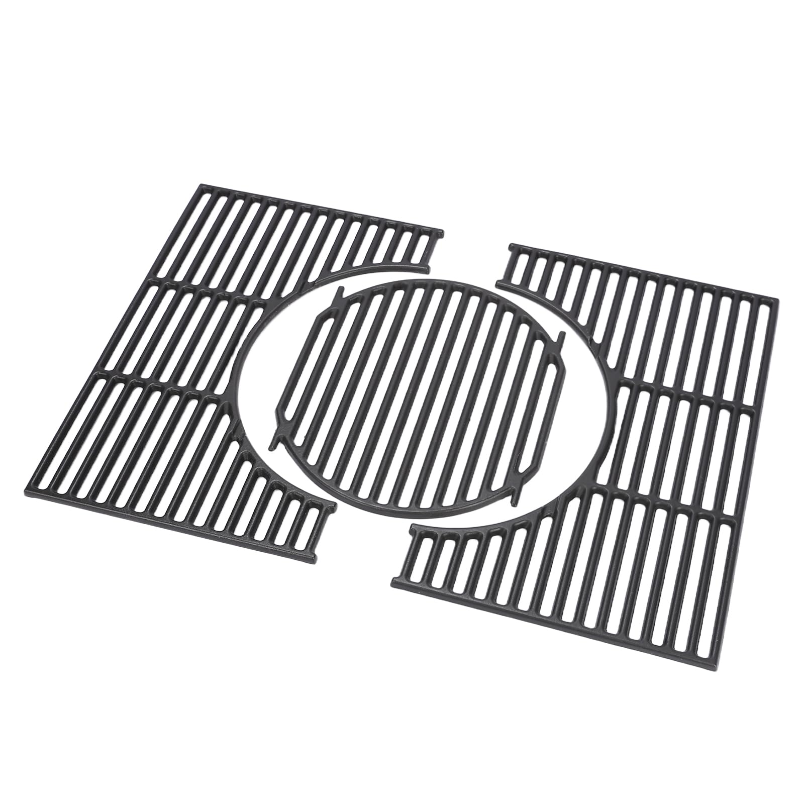 Denmay 44,5 x 60,6 cm Gusseisen Grillroste für Weber Spirit I & II 300 Serie gasgrill (mit vorderen Brennerknöpfen), Grillrost Ersatzteile für Spirit I & II E/S-310 320 330, Gusseisen Grillzubehör