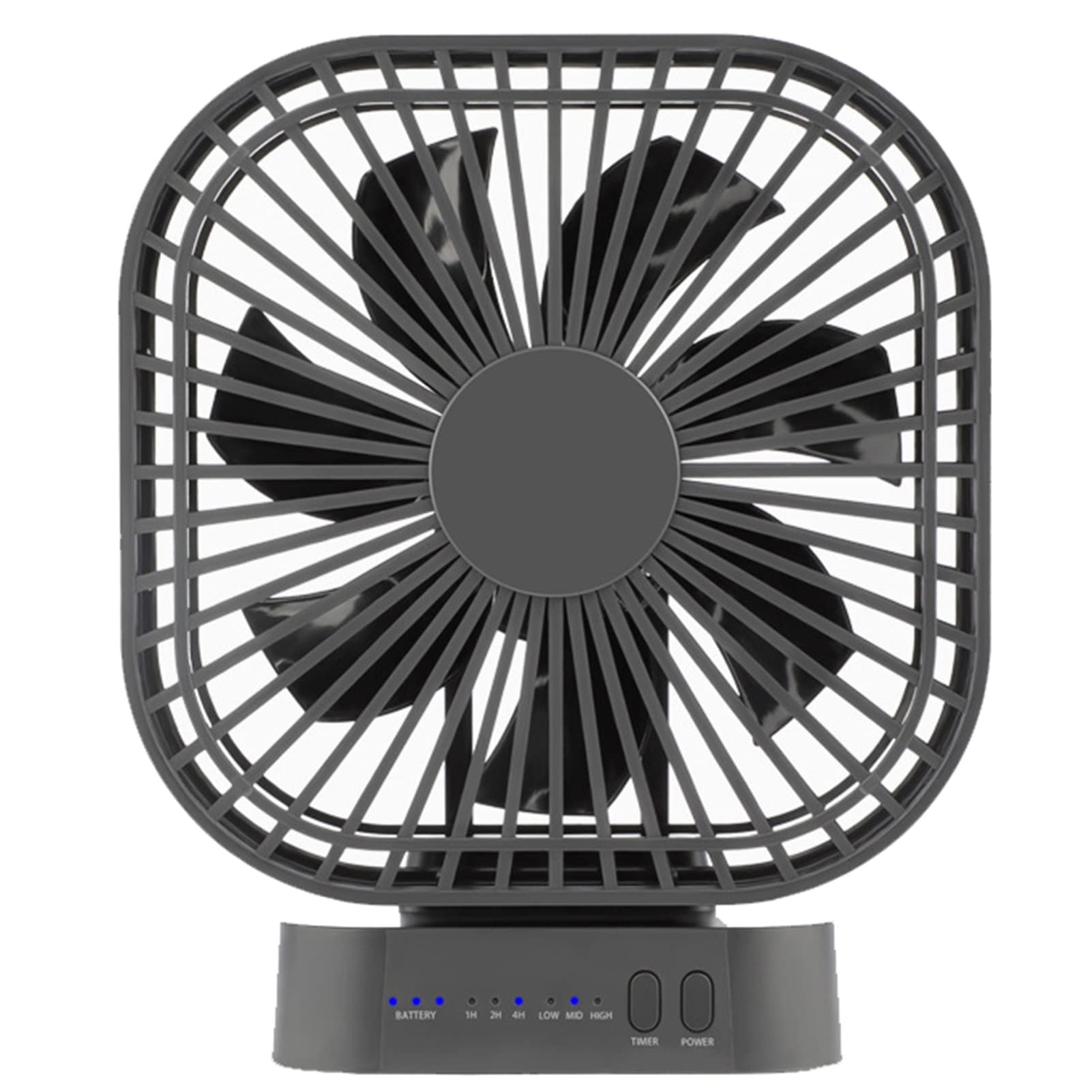 Ventilador de Escritorio USB, Ventilador de Mesa de Flujo de Aire Fuerte Ajustable de 3 velocidades, miniventilador de Escritorio Ultra silencioso y portátil para hogar,Oficina(Color:Negro)