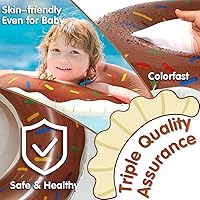 Vista 6 de DMAR Flotador de piscina con forma de dona, tubo y anillo para playa y piscina