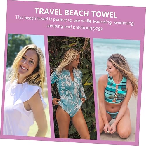 Miniatura 8 de Cabilock 5 toallas de playa de microfibra para adultos, toallas de baño de gran tamaño, sin arena, toalla de playa de secado rápido, toalla de playa