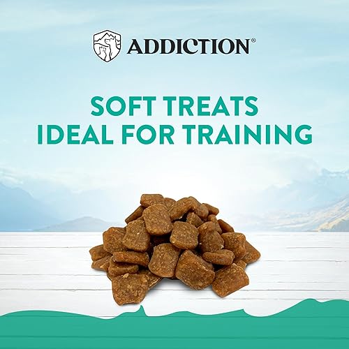 Vista 5 de Addiction Meaty Bites - Golosinas hipoalergénicas para perros - Hecho en Nueva Zelanda - Alto contenido de carne - Sin gluten y granos - Golosinas