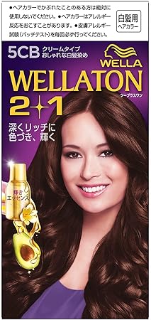 Amazon ウエラトーン 2 1 クリームタイプ 5cb 自然なナチュラルブラウン 白髪染め 深い髪色リッチに輝く 医薬部外品 ウエラトーン ビューティー 通販