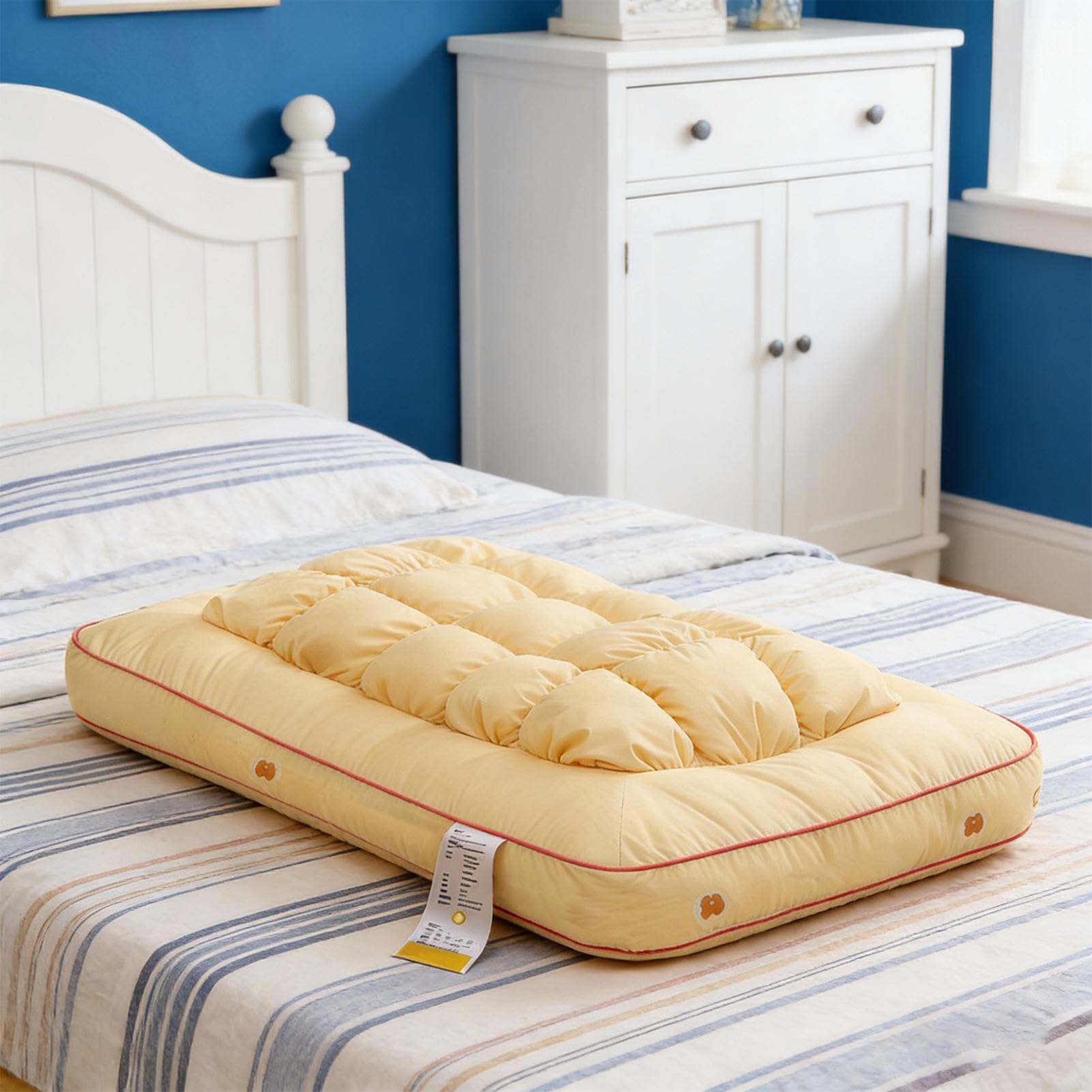 Genérico Oreiller en duvet | Appui-tête ergonomique avec rembourrage en plumes – Oreillers de lit avec support cervical, pour sur le côté ou le dos à la maison ou dans la chambre