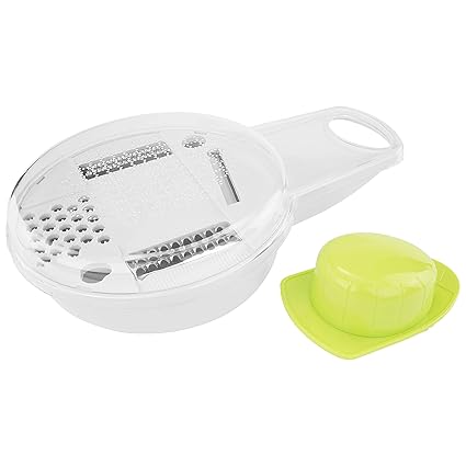 Southern Homewares 4 In 1 Mandoline Julienne Slicer Grater Grinder Fruit Vegetable Kitchen Tool, , White
