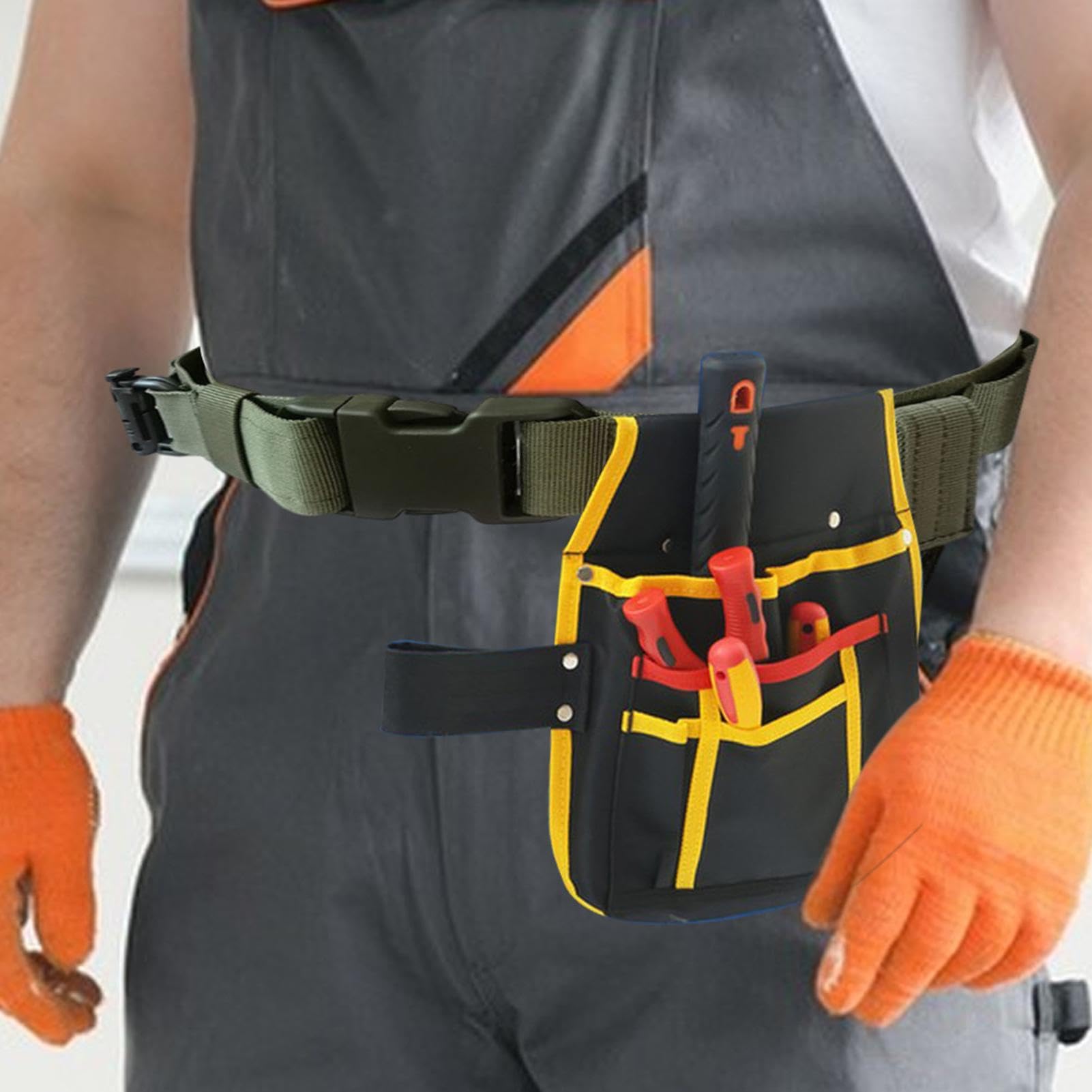 Cinture per attrezzi da uomo, cintura per attrezzi per elettricista, Cintura porta attrezzi regolabile per elettricista, Borsa per attrezzi da elettricista, comoda cintura per attrezzi da elettricista