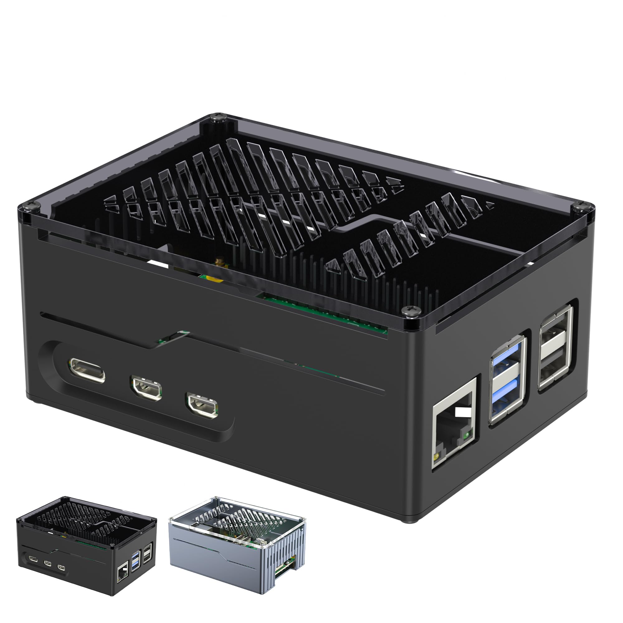 GeeekPi Estuche Raspberry Pi 5, Estuche Armor Raspberry Pi 5 con