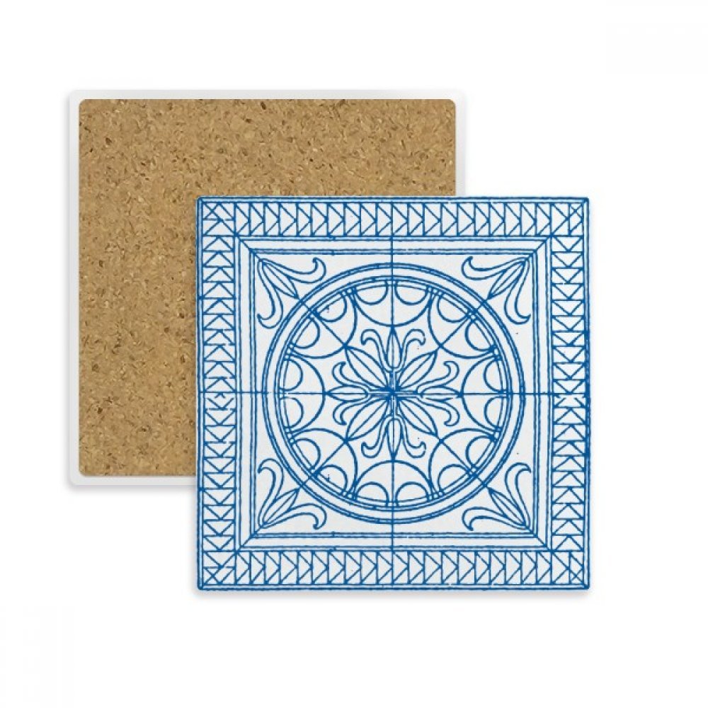 Dessous de verre pierre absorbante Talavera pour éliminer les traces d'eau des verres