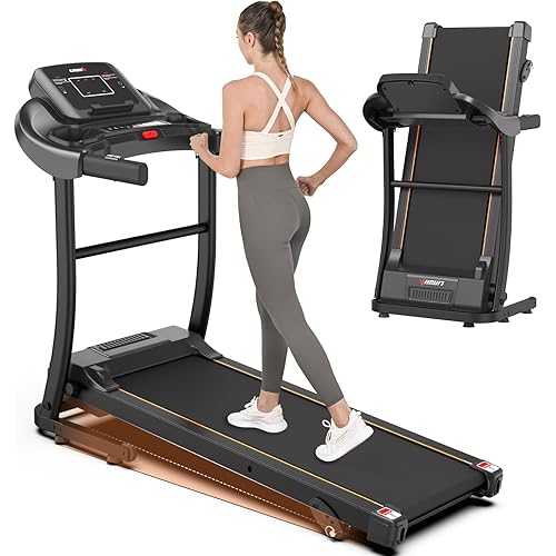 Treadmill for Home, 3.0 HP Treadmill with Incline, Heart Rate Sensors, Digital Display for Walking, Running, and Indoor Fitness Workouts