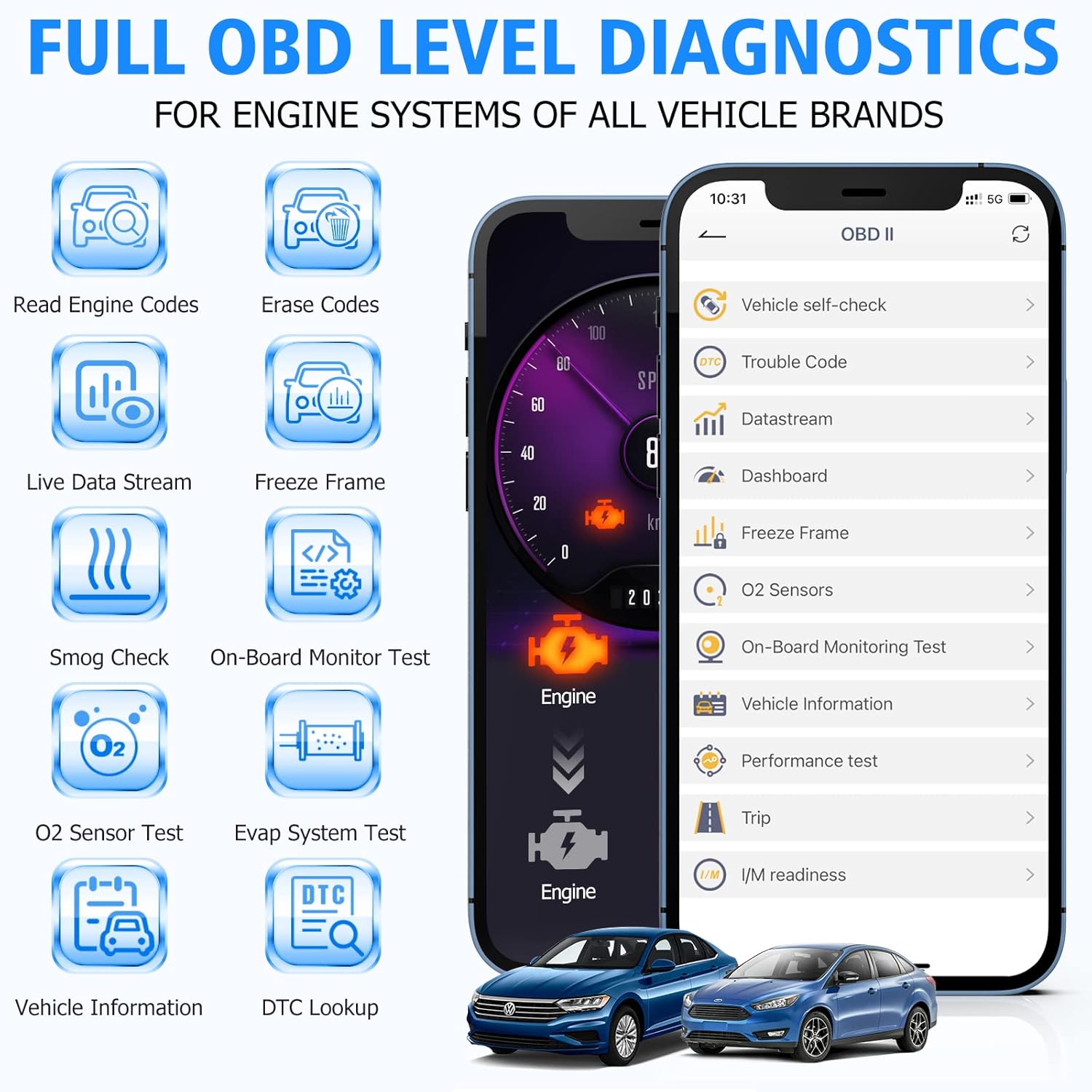 ANCEL PB100 Automotive Power Circuit Probe Tester BD300 Bluetooth OBD1 OBD2 Scanner Scan Tool OBDII Code Reader