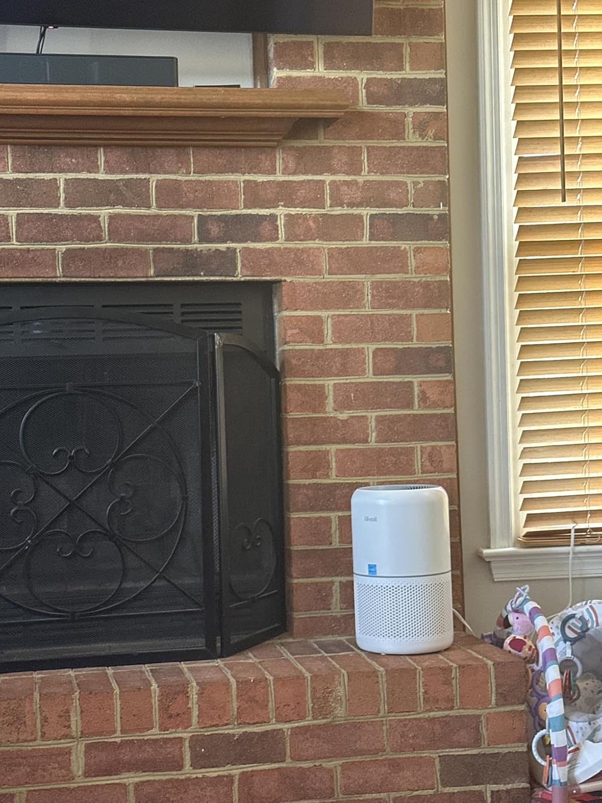 Two Levoit air purifiers in home setup