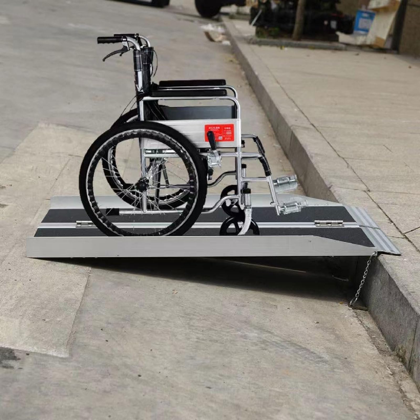 Rampa De Carga De Aluminio For Movilidad Portátil, Rampa Plegable Antideslizante For Silla De Ruedas, Escalera For Subir Motocicletas, Rampa De Umbral For Escaleras, Puertas, Bordillos, 800 Libras(36.