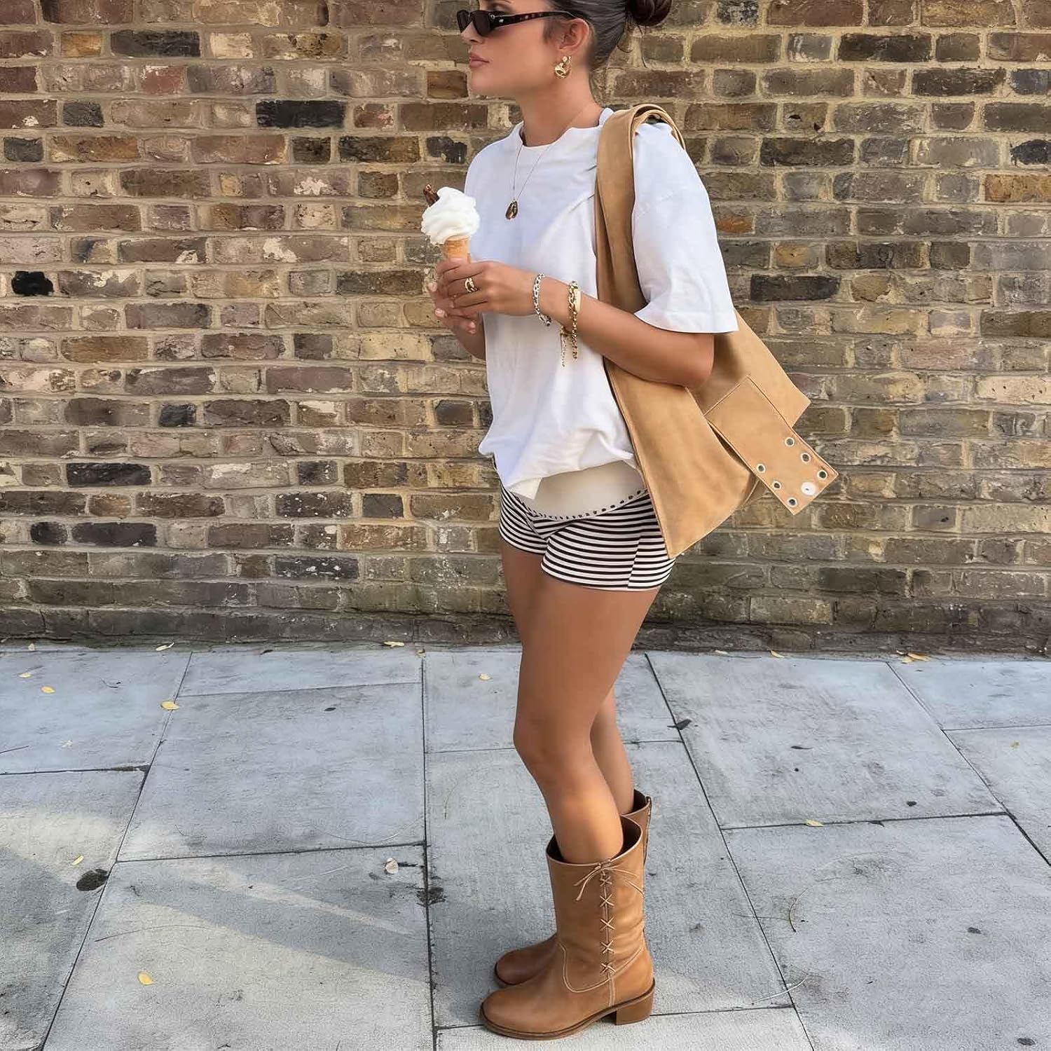 Mid Calf Boots for Women Wide Lace up Chunky Low Heel Booties Comfortable Round Toe Retro Cute Fall Winter Boot