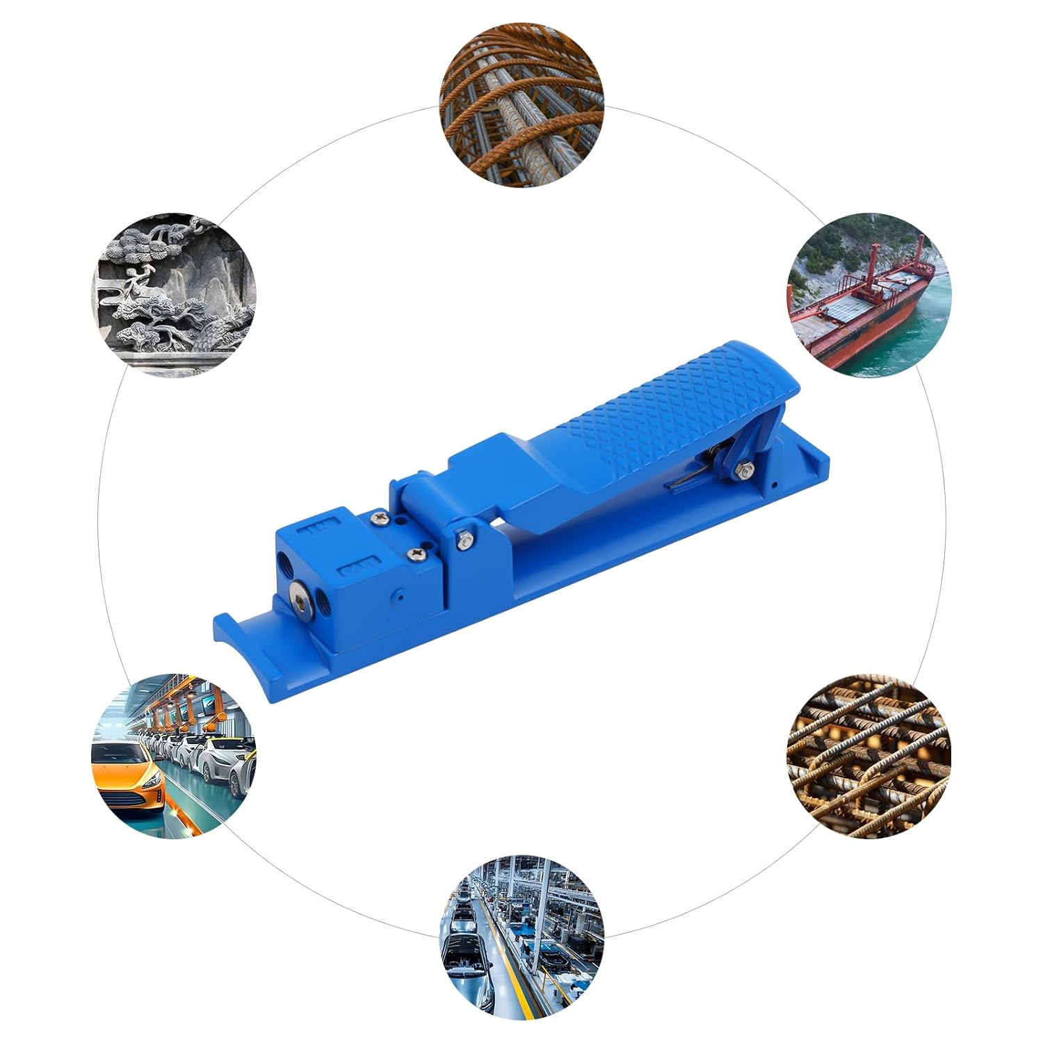Sand Blaster Machine Switch, 0.4-0.8MPa Sandblaster Machine Accessories, Palm Pressing Control Sandblaster Handle for Air-Controlled Sandblasting Machine
