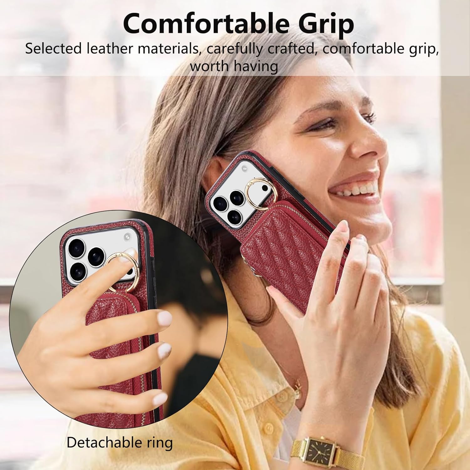 Asuwish Phone Case for iPhone 17 Pro Max 6.9 inch 2025 Zipper Wallet Cell Cover with Screen Protector Ring Credit Card Holder Slot Crossbody Strap Lanyard i Phone17 17Pro i17 17ProMax Black