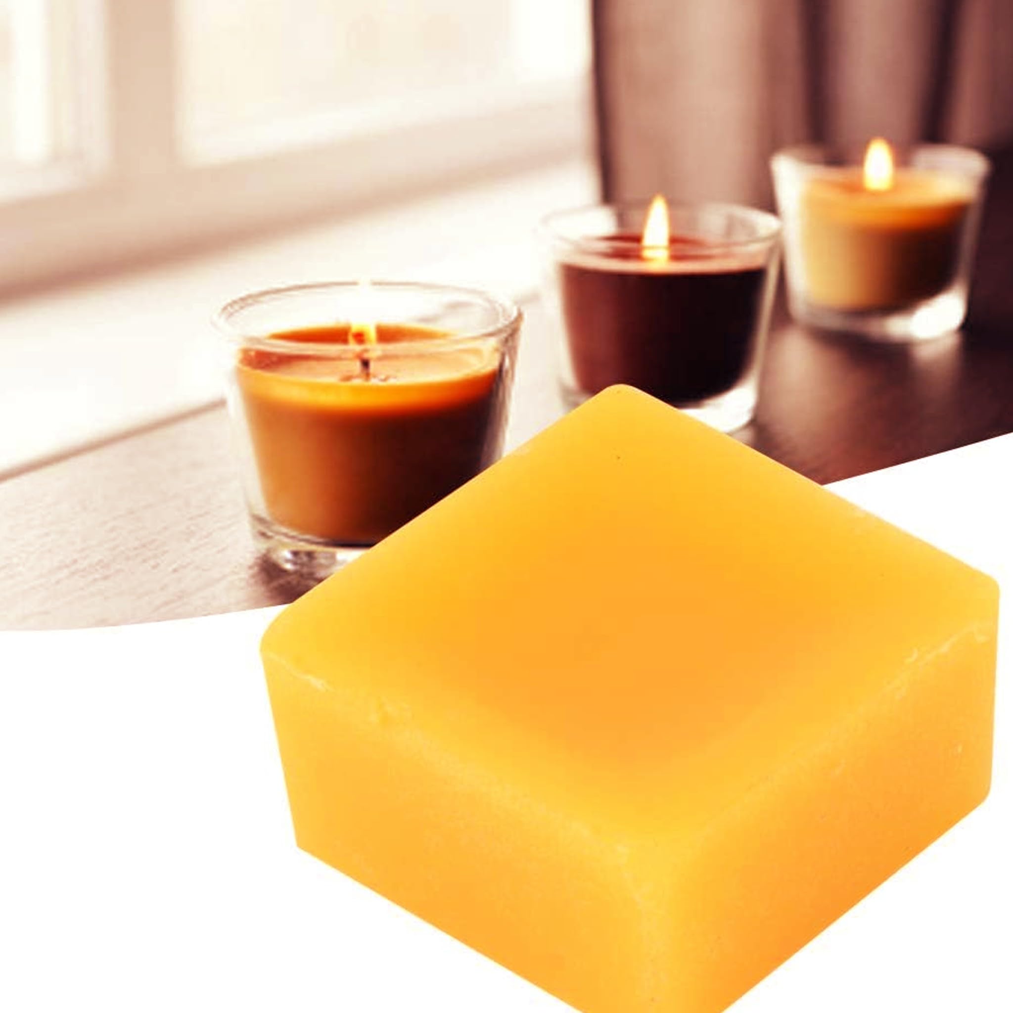 Bricoloco Cera natural de abejas pura en pastillas | Bloque de cera para cosmética natural, velas, artesanía, protección de la madera, impermeabilizante de ropa y zapatos. (2, Kilogramos)