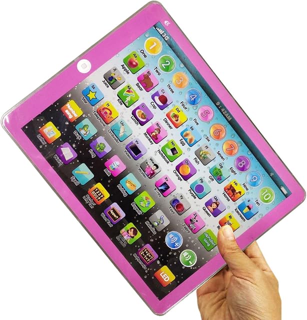 qiyifang Children Learning Pads - Education Tablet for Kids Learning Machine,Early Child Development Toy for Number Learning, Learning ABCs, Spelling, Animal, Melodies Educational Toy