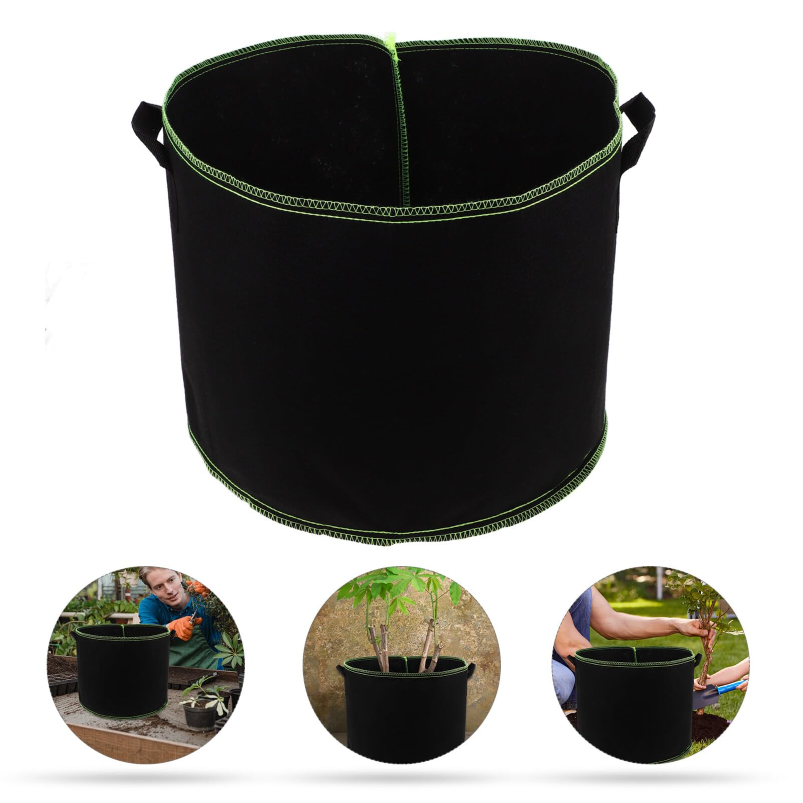 Happyyami 5pezzi Sacchetti Per Coltivazione Borse Giardinaggio Non Resistente e Traspirante Per Facile e