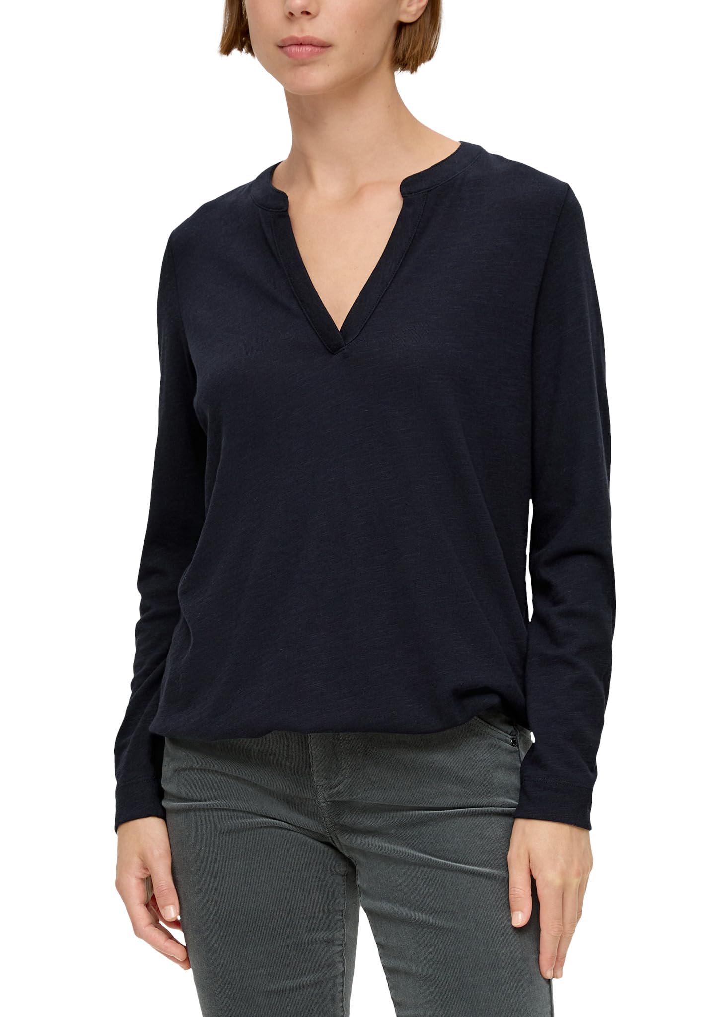 s.Oliver Women's Long-Sleeved T-Shirt, Blue, 12