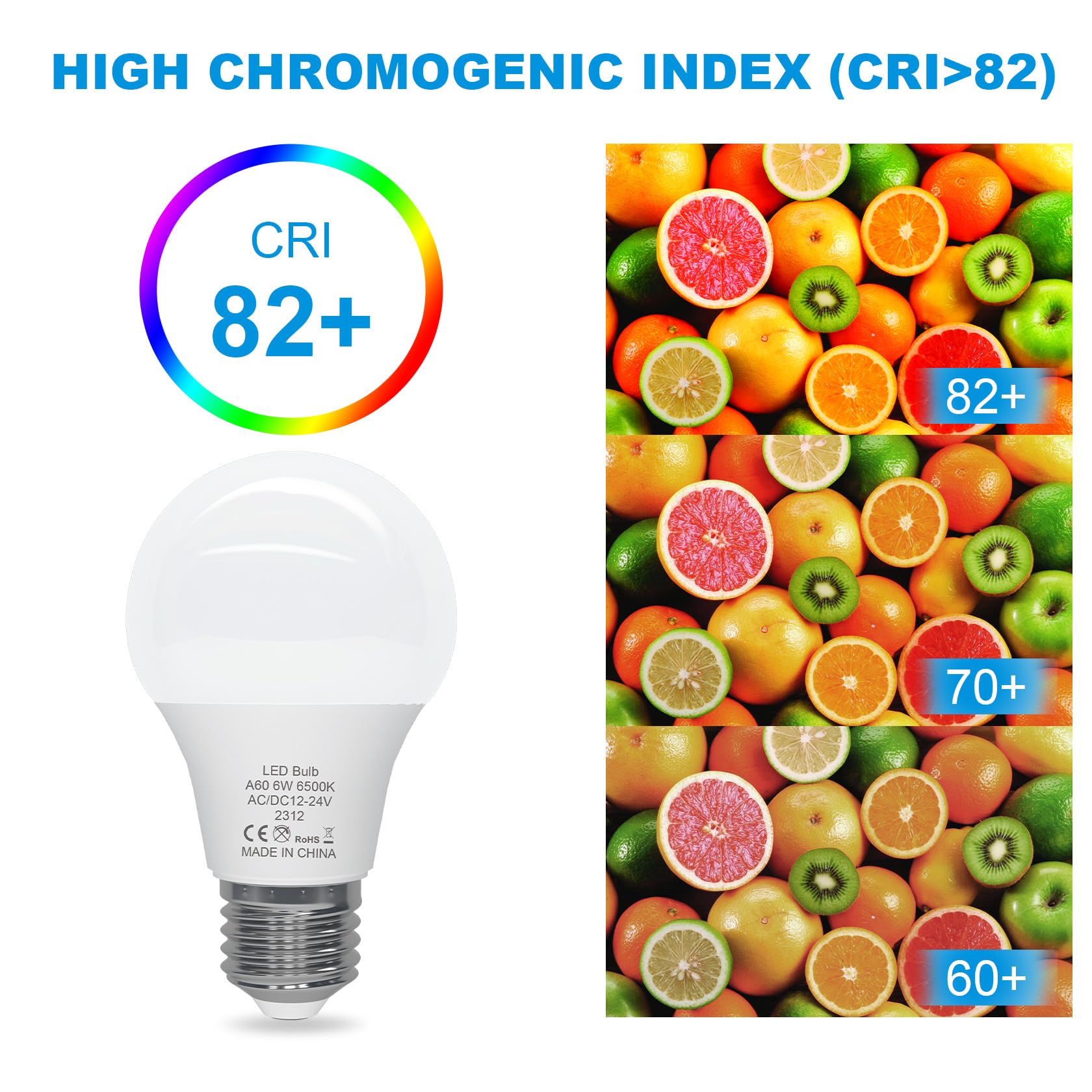 Snapklik.com : 12V LED Light Bulb Low Voltage,AC/DC 12-24V A19 E26 LED ...