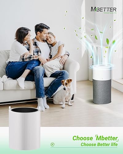 Miniatura 5 de Paquete de 2 filtros automáticos 311 de repuesto, compatibles con purificador de aire automático Blueair Blue Pure 311, HEPASilent 2 en 1 y filtro