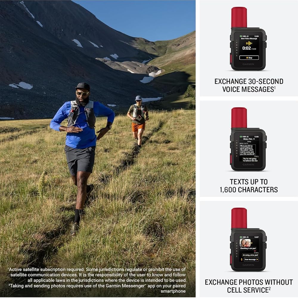 Garmin 010-03387-10 inReach Mini 3 Plus, Rugged Global Satellite Communicator with Touchscreen Bundle with Deco Essentials Exclusive 26 Month CPS Enhanced Protection Pack