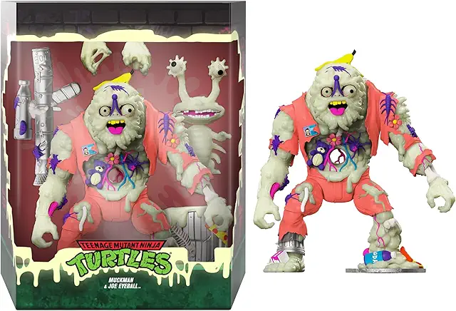 TMNT Glow-in-Dark Muckman & Joe Eyeball Actionfigur – NYCC Exclusive