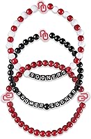 Vista 17 de FOCO NCAA unisex-adulto Paquete de 3 Pulseras de la Amistad con Cuentas con Logotipo de Equipo Universitario de la NCAA Oficialmente Licenciadas