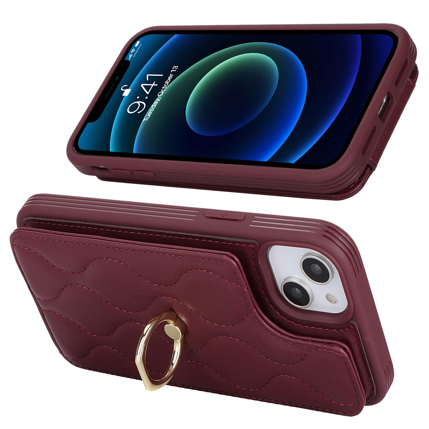 Amazon.co.jp: Lipvina iPhone 13 Miniケース 財布型 手帳型 カード 