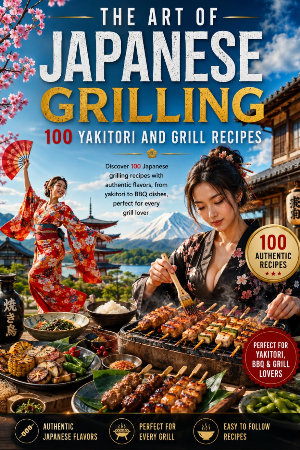 The Art of Japanese Grilling: 100 Yakitori and Grill Recipes: Discover 100 Japanese grilling recipes with authentic flavors, from yakitori to BBQ dishes, perfect for every grill lover