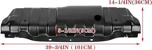 Miniatura 6 de KUAFU Placa protectora de parachoques delantero compatible con Jeep Wrangler Rubicon X 2007-2018 y parachoques de 10º aniversario 82214330 inferior