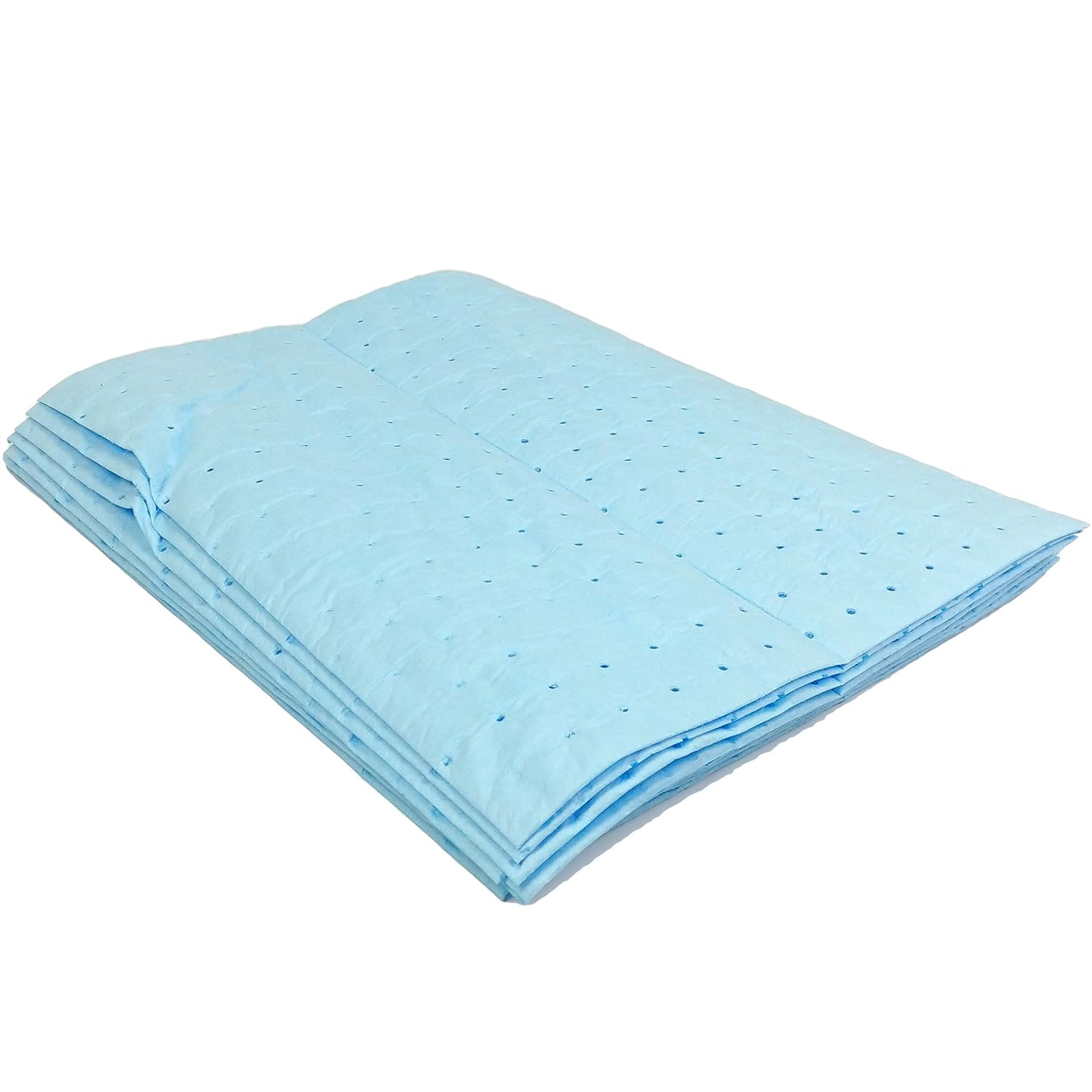 Lynn Manufacturing Oil Absorber Pad, Blue, Industrial Grade, 19” x 15”, 10 pcs/pkg, 8050