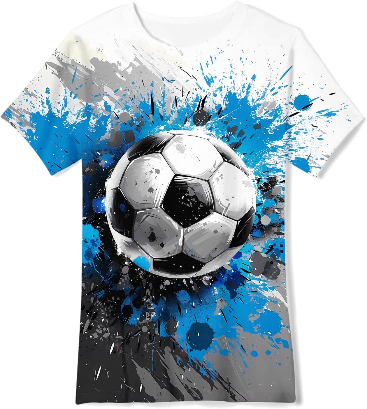 3D Graphic Short Sleeve Shirts Boys Girls Cool T-Shirt Unisex Novelty Tees for 7-12 Years Teens